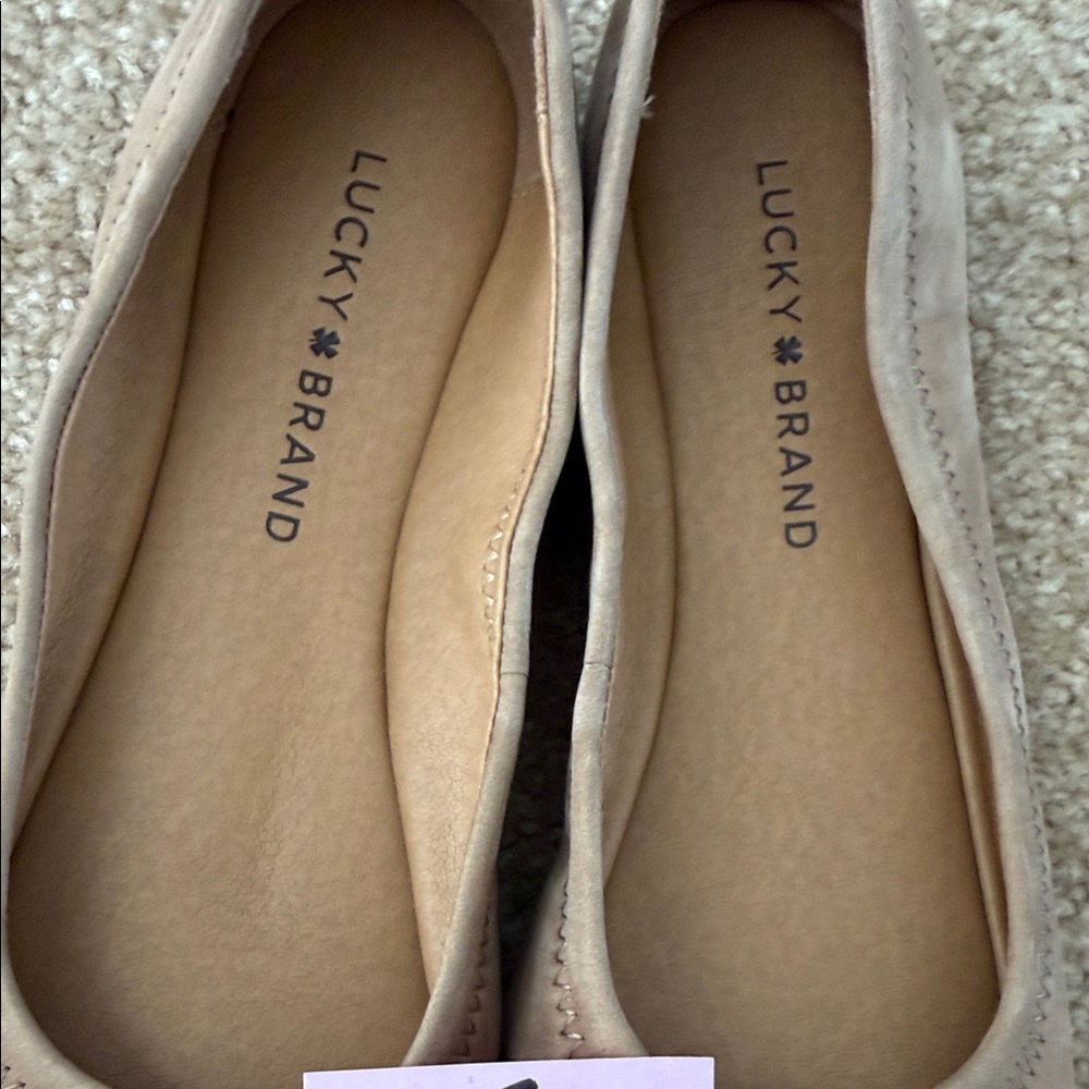 Lucky Brand Emmie Style Women's Suede and Leather Flats Size 6.5 & 7 - Picture 10 of 16